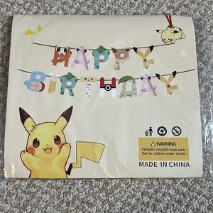 COPY - Pokémon Happy Birthday Banner